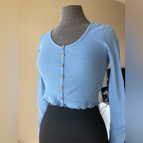 Purple Blue Top, Blouse - Picture 4 of 4